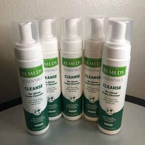 5 Remedy Essentials No-Rinse Foam Cleanser Unscented 8 Oz